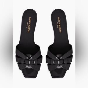 YSL Saint Laurent Tribute Mules in Patent Leather summer sandals 39